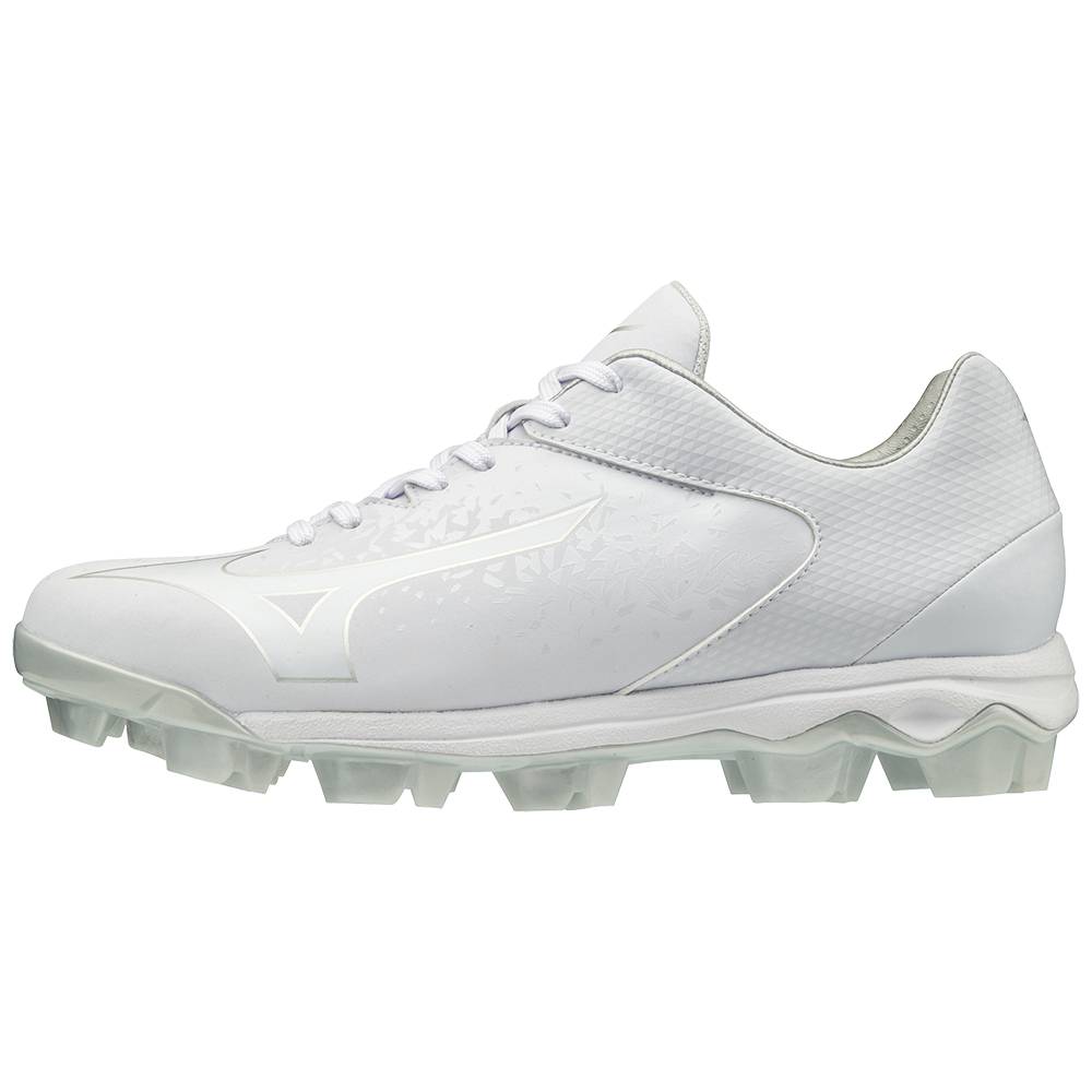 Mizuno Finch Select Nine Molded - Bayan Softball Ayakkabı - Beyaz Türkiye (ASTFRW-173)